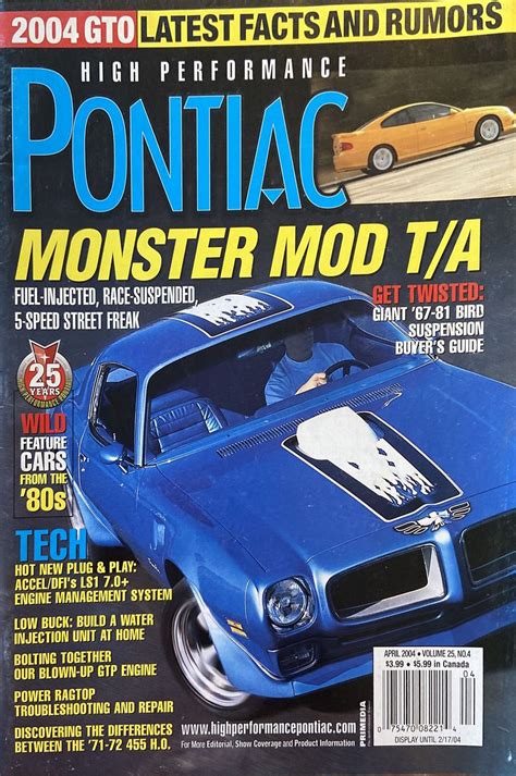 2004 Pontiac Gto High Performance Pontiac Magazine