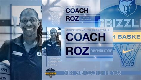 2018 19 Grizzlies Youth Basketball Coach Of The Year Rosalyn Knox