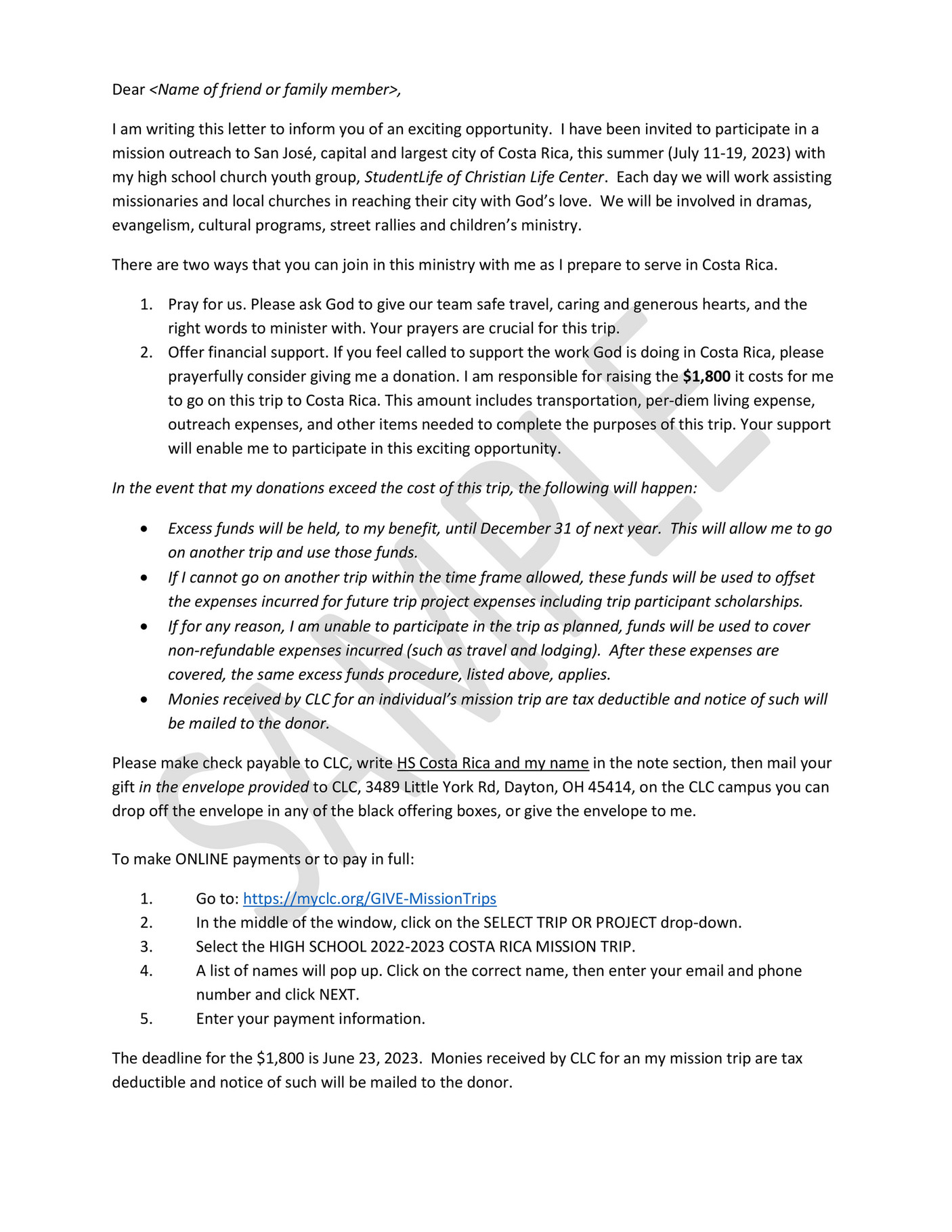 21 Sample Fundraising Letters In Pdf Ms Word