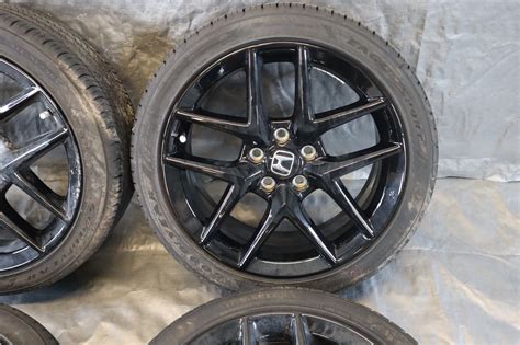 22 2022 Honda Civic Sport Oem 18X8 10 Spoke Gloss Black Set Of Wheels 22 2022 Honda Civic Sport Oem 18X8 10 Spoke Gloss Black Set Of Wheels