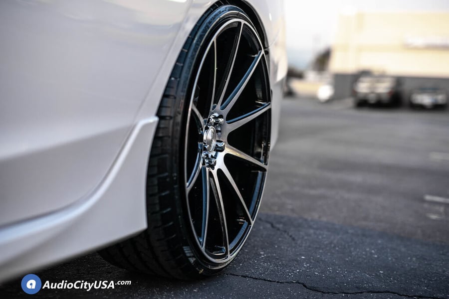 22X8 5 10 Staggered Erw Wheels Erw 1 Black Machined Rims Lexani Lx