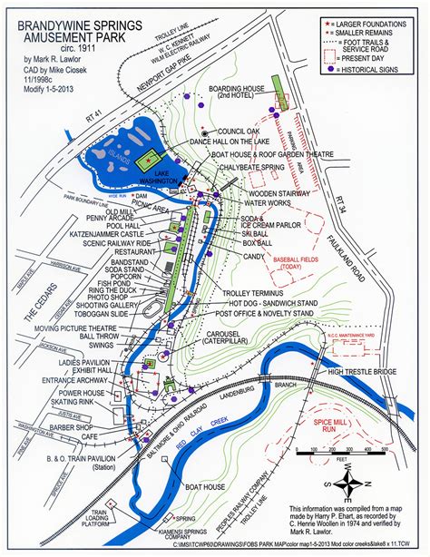 A Postcard From The Field Brandywine Springs Amusement Park