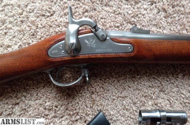 Armi Sport 1861 Springfield 58 Cal Muzzleloading Rifle 40 Silver