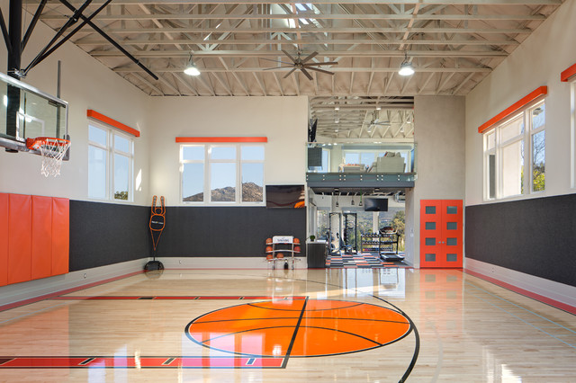 Basketball Court Gym Modern Home Gym San Diego By Charco Basketball Court Gym Modern Home Gym San Diego By Charco