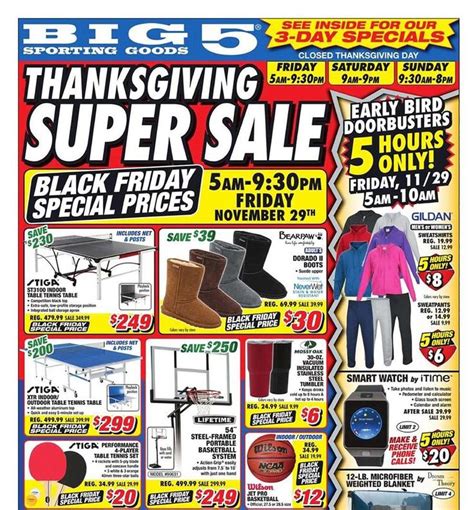 Big 5 Sporting Goods Black Friday 2021 Ad Sale Blacker Friday
