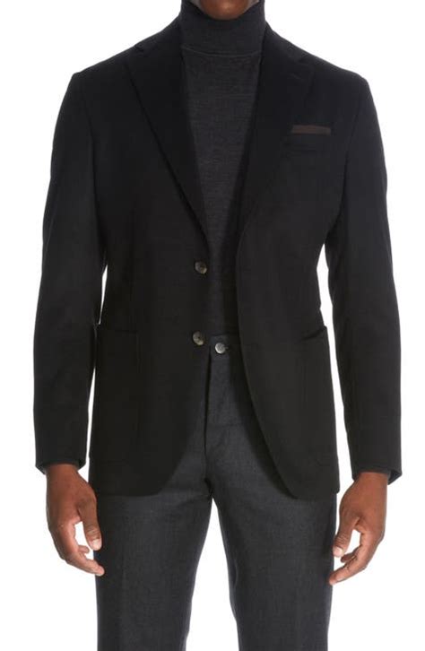Elevate Your Style: Black Cashmere Sport Jacket Essentials