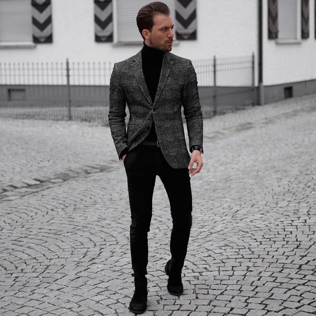 Black Sports Jacket with Grey Pants: Styling Tips