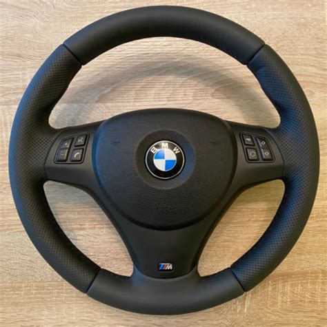 Bmw E90 E91 E92 E93 3 Series Leather Steering Wheel Flat Custom E87 E88