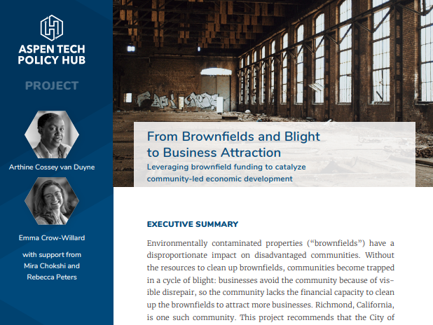 Brownfields Revitalization Brownfields Revitalization