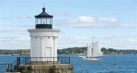 Bug Light Park Lighthouse In South Portland Maine