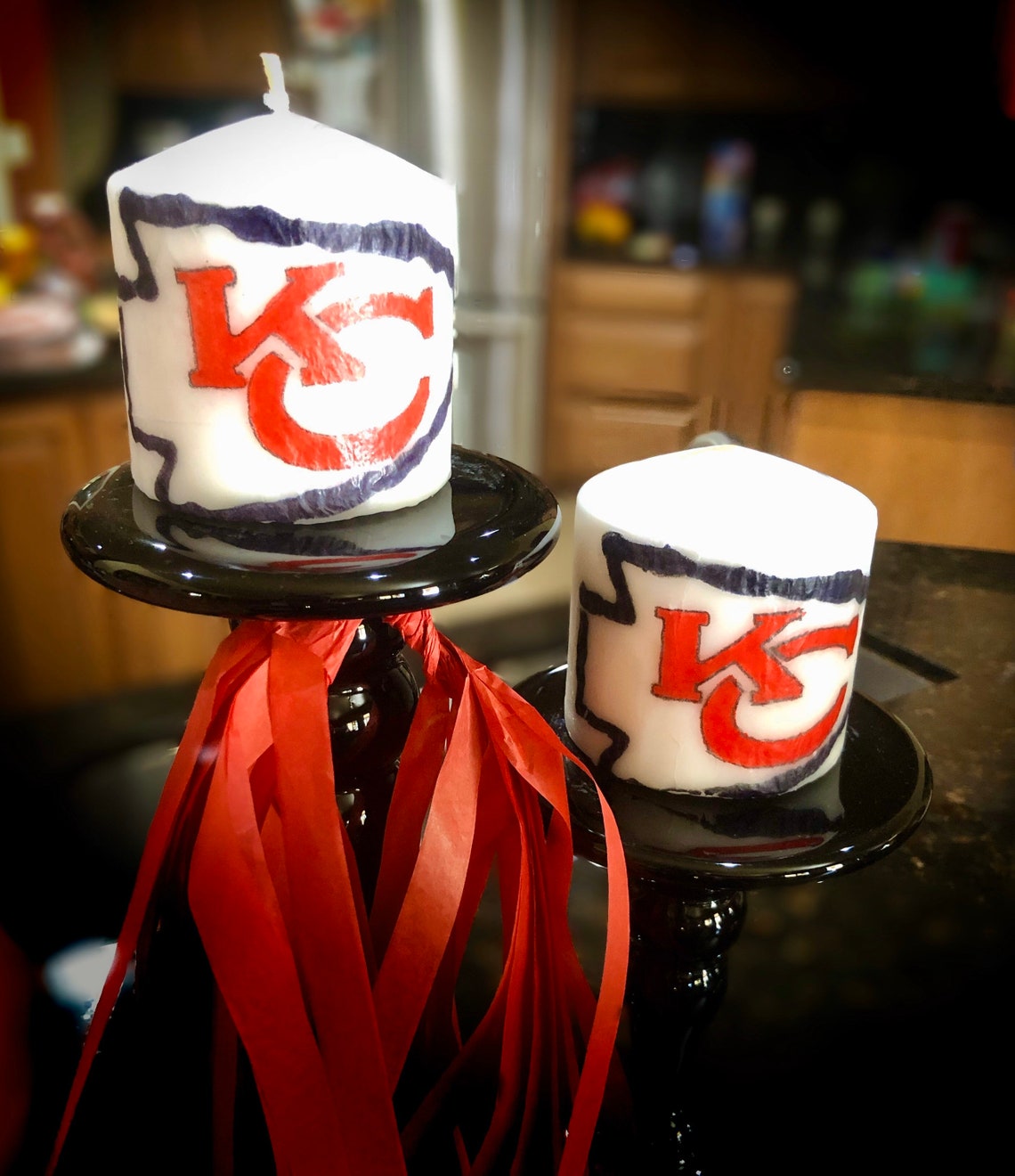 Candle Sports Team Team Logo Chiefs Sports Fan Etsy