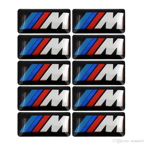 Car Vehicle Wheel Badge M Sport 3D Emblem Sticker Decals Logo For Bmw M