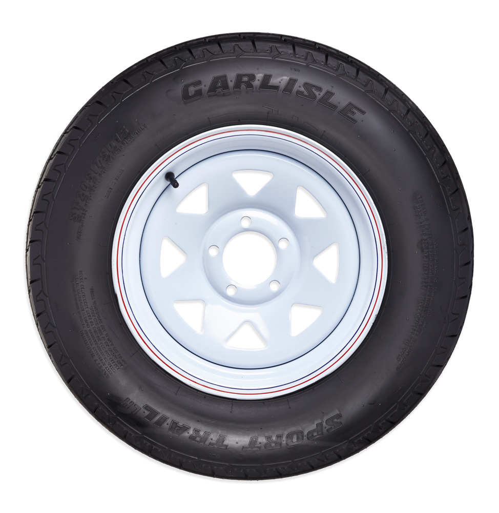 Carlisle Sport Trail Lh Trailer Tire Assembly St205 75D15 C5 Canadian