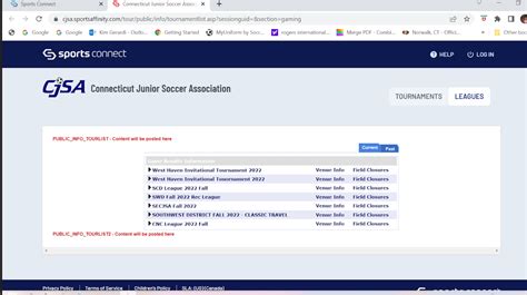 Cjsa Sports Connect Tips For Team Managers