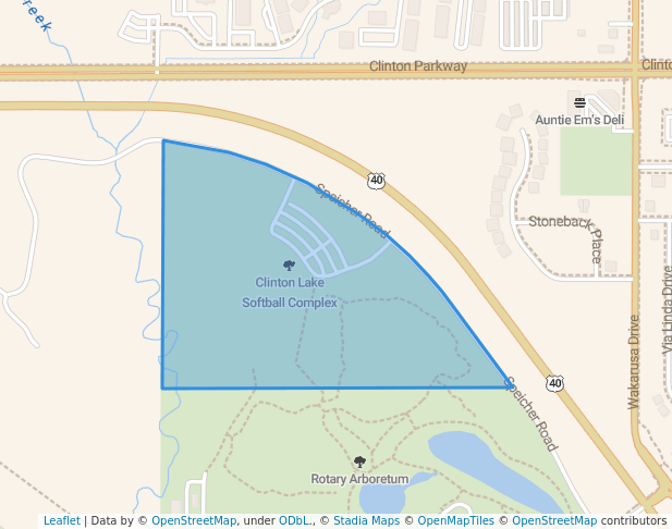 Clinton Lake Softball Complex City Of Lawrence Kansas