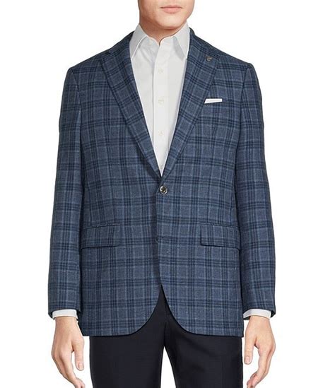Cremieux Modern Fit Allover Blue Plaid Pattern Sport Coat Dillard S