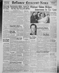 Defiance Crescent News Archives Dec 9 1965 P 1