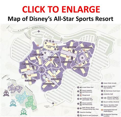 Disney S All Star Sports Resort Guide Review And Map