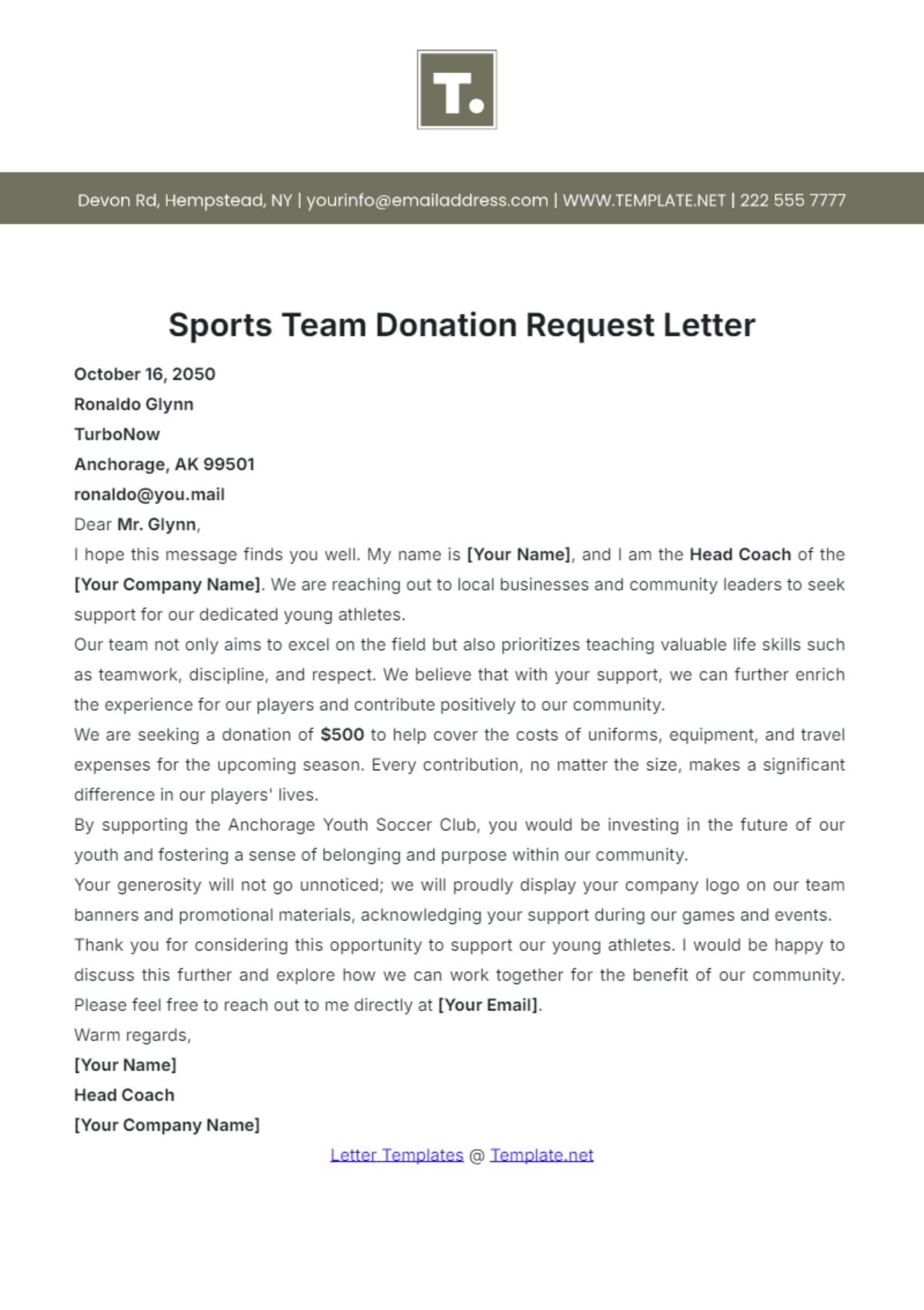 How to Write a Winning Donation Letter for Your Sports Team