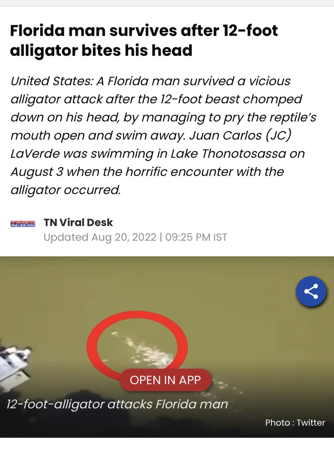 Every Article That Starts With Florida Man R Funny
