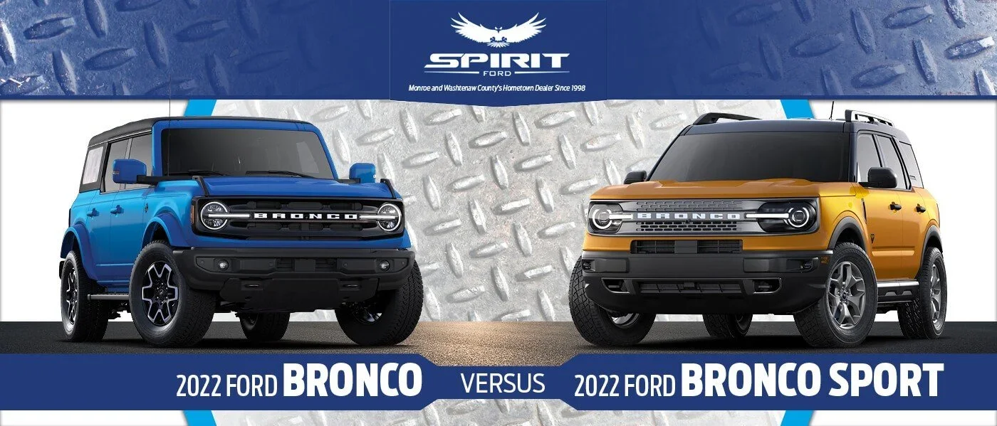 Ford Bronco vs Bronco Sport: Key Specs Compared