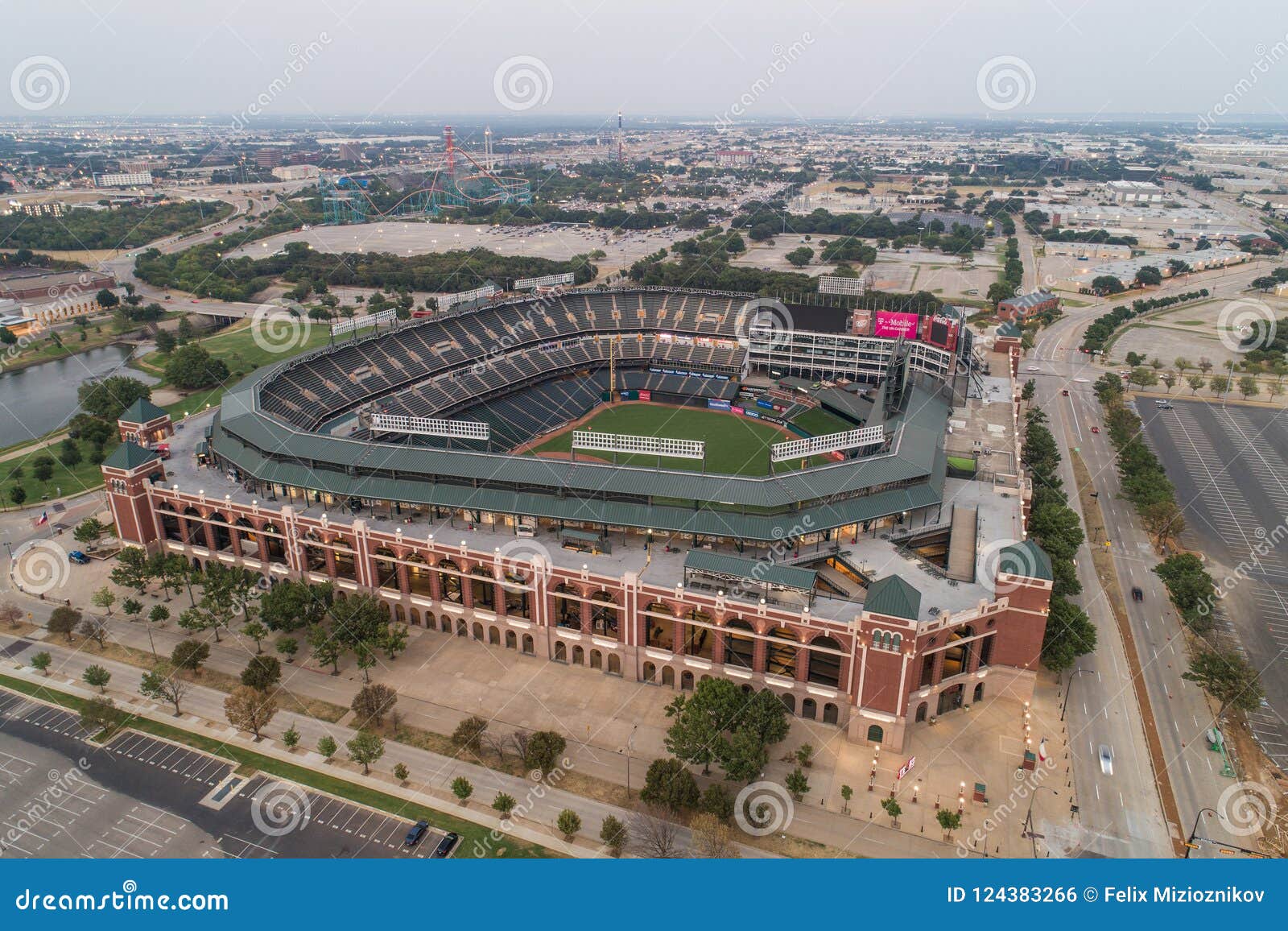 Globe Life Field Packed With Fans During A Texas Ranger Baseball Game
