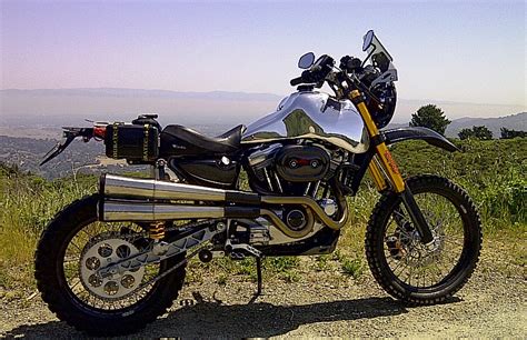 Harley Davidson Sportster Dual Sport Conversion Autoevolution