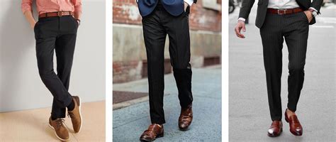 How To Wear Brown Shoes With Black Pants