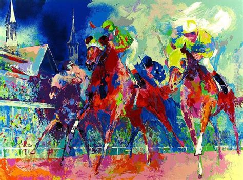 Leroy Neiman Churchill Downs Painting