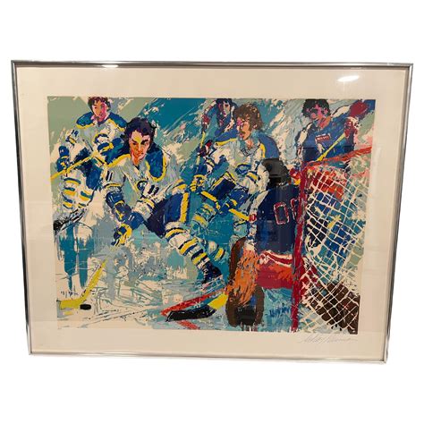 Leroy Neiman Leroy Neiman Serigraph Original Artwork Signed Hockey