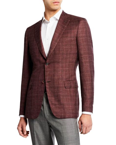 Lyst Brioni Men S Cashmere Silk Plaid Sport Coat In Red For Men Lyst Brioni Men S Cashmere Silk Plaid Sport Coat In Red For Men