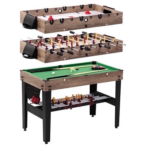 Md Sports 48 Combo Air Powered Hockey Foosball And Billiard Game
