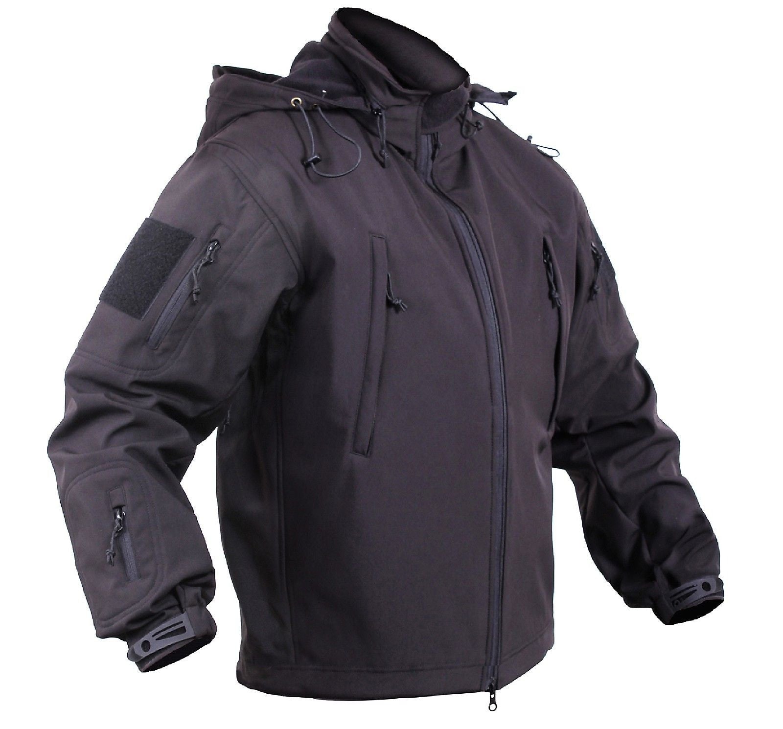 Men S Black Concealed Carry Soft Shell Tactical Jacket Waterproof Coat