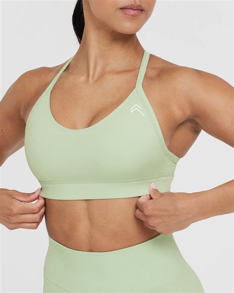 Mint Green Sports Bra With Removable Pads Oner Active Eu