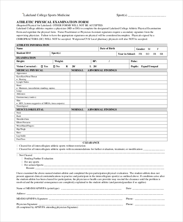 NCAA Sports Physical Form: Essential Guide for Athletes