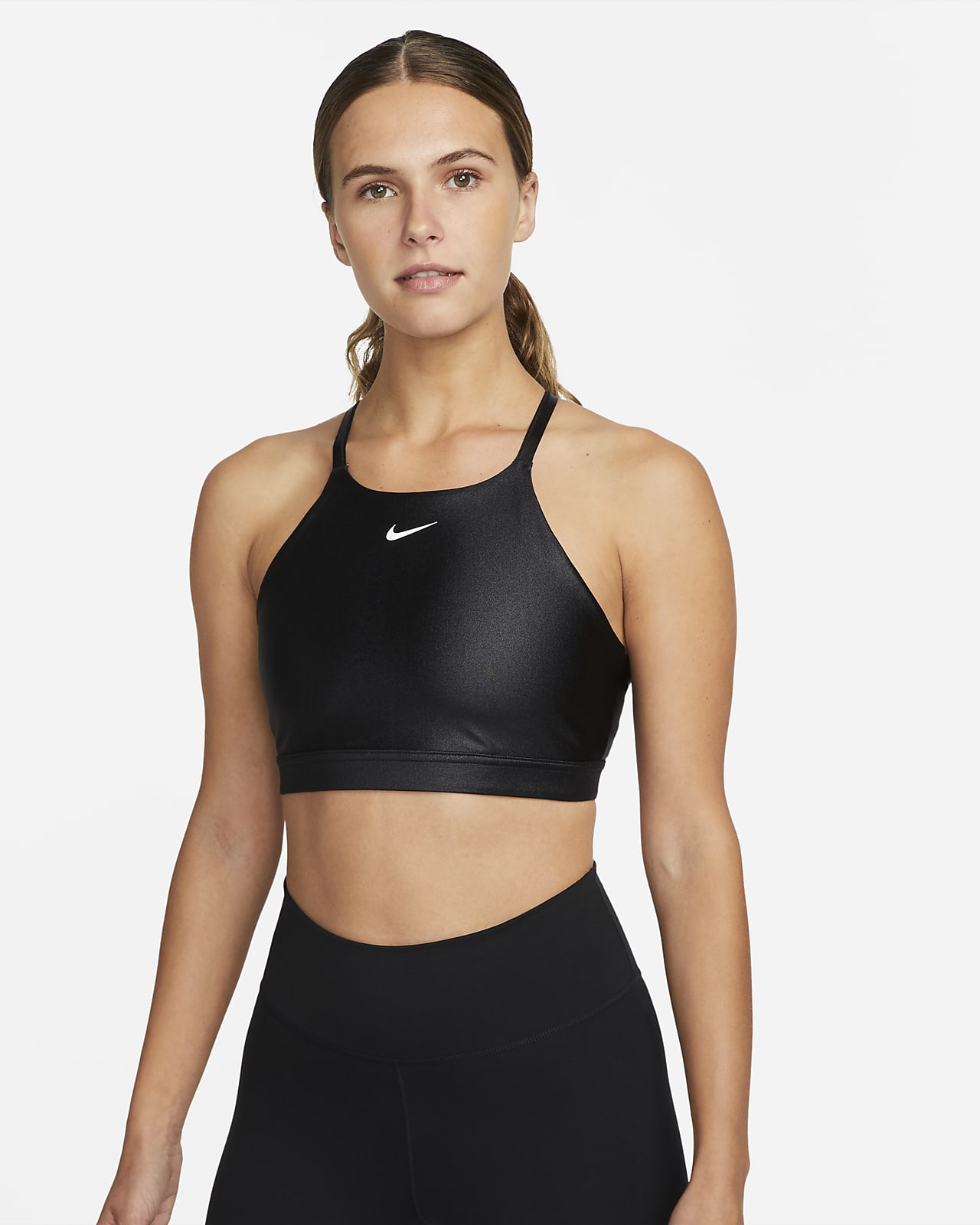 Nike Indy Shine Women S Light Support 2 Piece Pad High Neck Sports Bra Nike Indy Shine Women S Light Support 2 Piece Pad High Neck Sports Bra