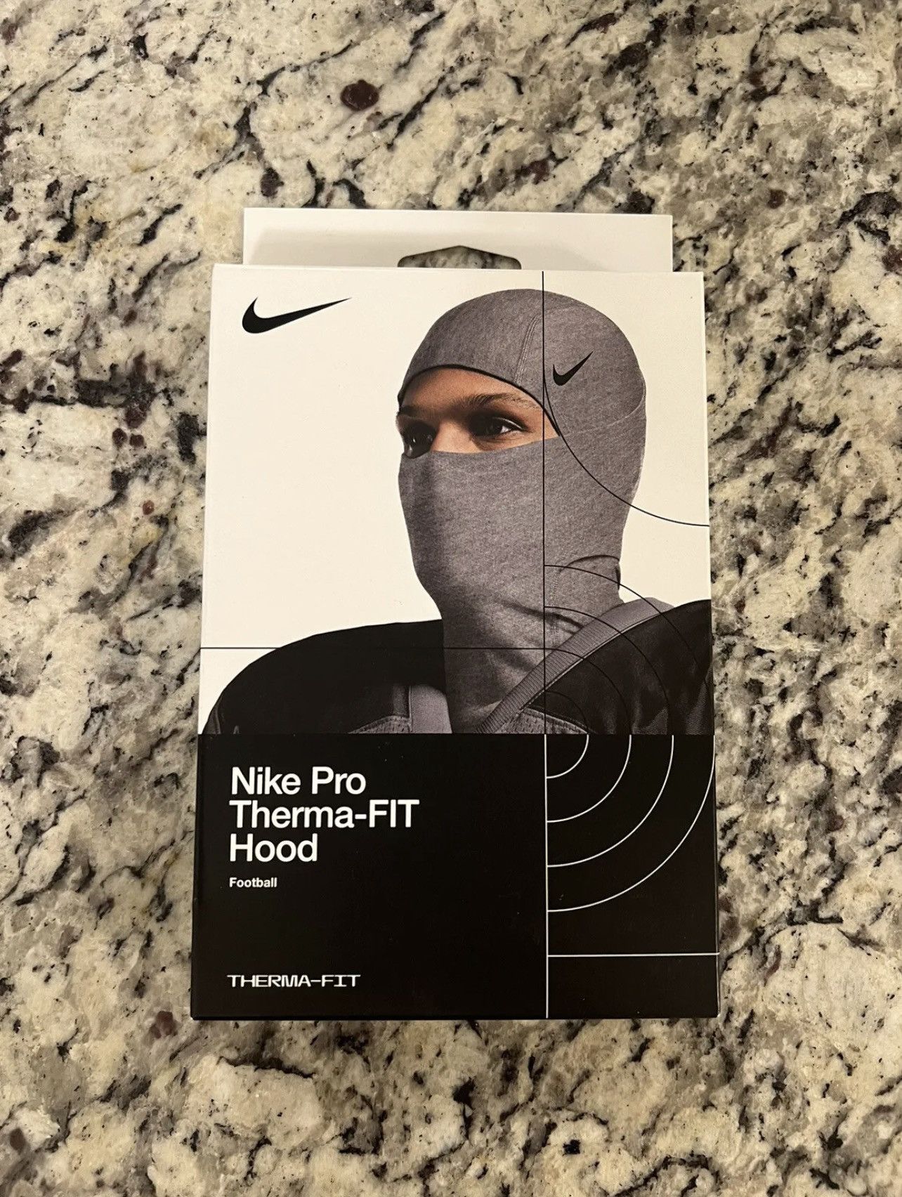 Nike Pro Hyperwarm Hood Ski Mask Grey Ebay