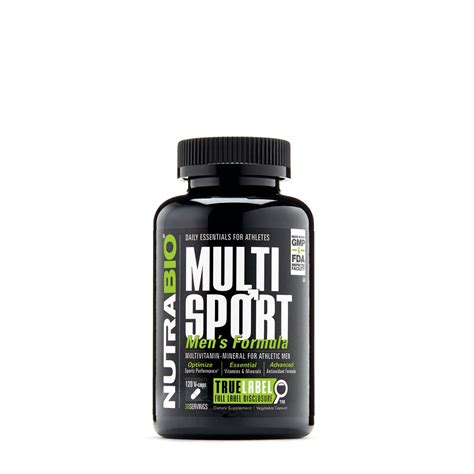 Nutrabio Multi Sport Men S Formula Multivitamin 120 Capsules 30