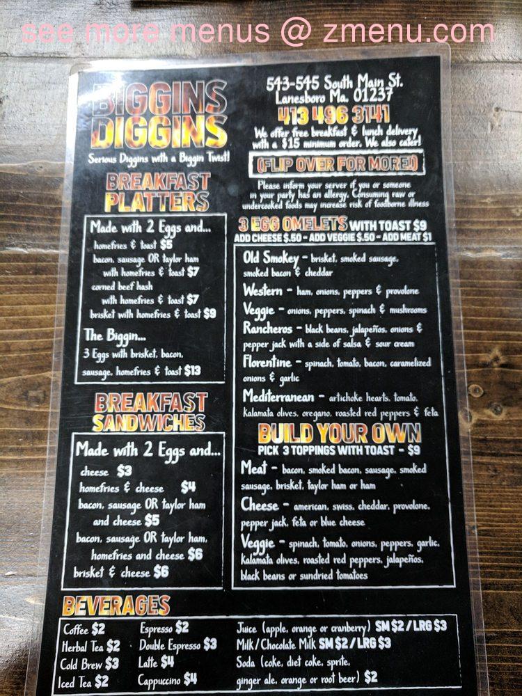 Online Menu Of Biggins Diggins Restaurant Lanesborough Massachusetts Online Menu Of Biggins Diggins Restaurant Lanesborough Massachusetts
