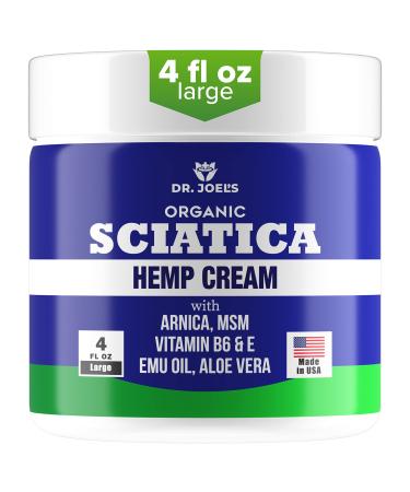 Organic Sciatica Pain Cream For Fast Relief 4Oz Large Size Organic Sciatica Pain Cream For Fast Relief 4Oz Large Size