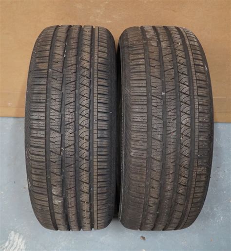 Pair Continental Cross Contact Lx Sport 255 50 R20 105T Oem Alloy Wheels
