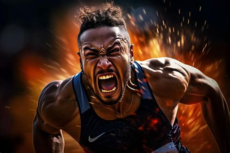 Premium Ai Image The Intensity Of Sports Photography Athletes In