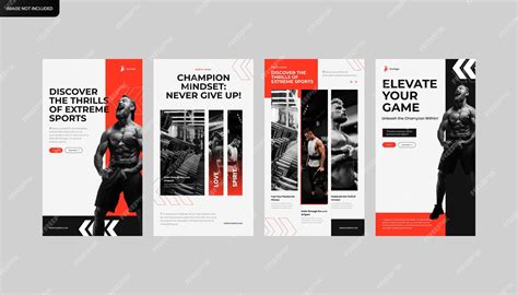 Premium Vector Elevate Your Game Sporty Vertical Standee Banner And