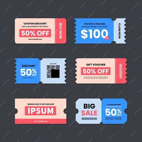 Premium Vector Set Of Coupon Promotion Sale For Website Internet Ads Premium Vector Set Of Coupon Promotion Sale For Website Internet Ads