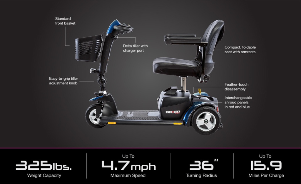 Pride GoGo Sport 3-Wheel: Ultimate Mobility Freedom