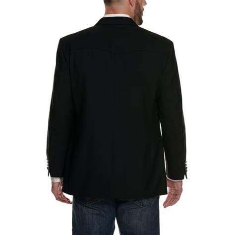 Red Sky Men S Solid Black Two Button Sport Coat