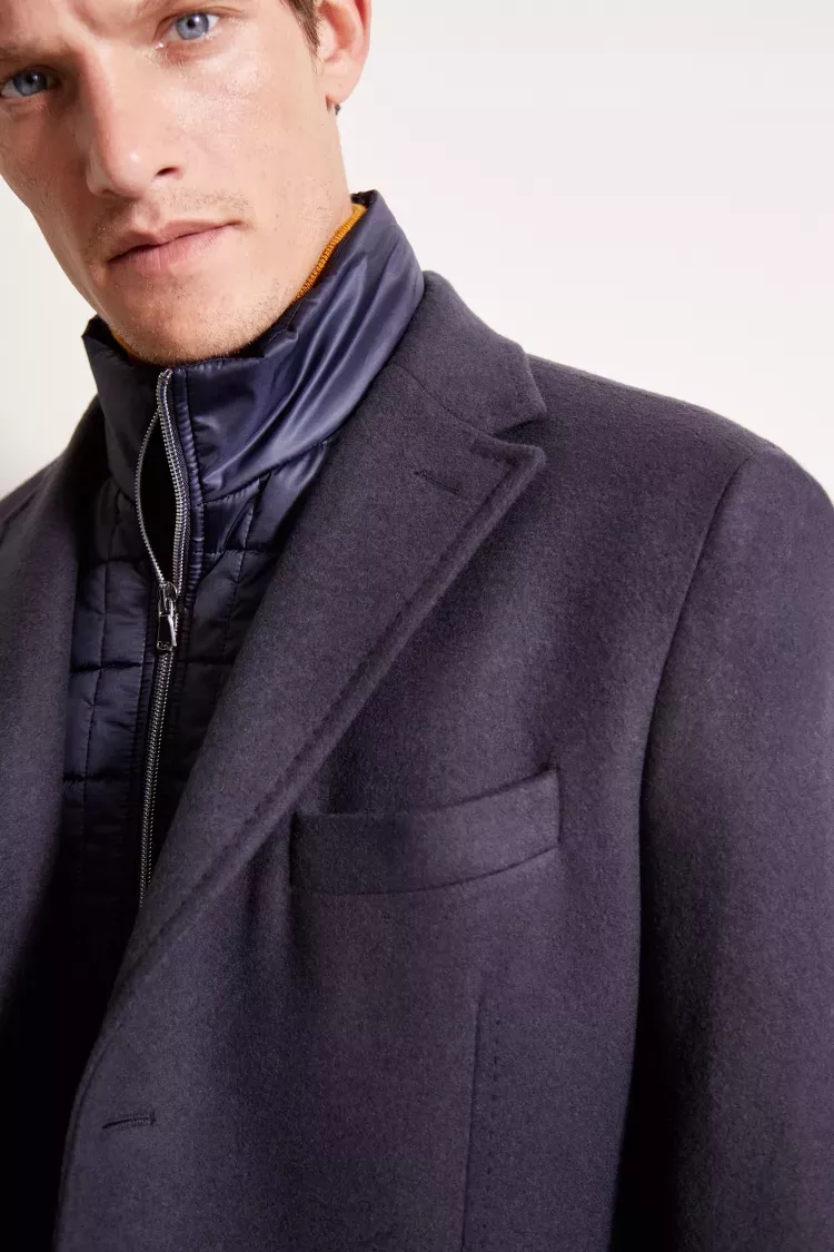 Savoy Taylors Guild Tailored Fit Black Cashmere Coat Savoy Taylors Guild Tailored Fit Black Cashmere Coat