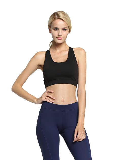 Sexy Dance Sports Bra With Pocket Sleeveless Gym Exercise Fitness
