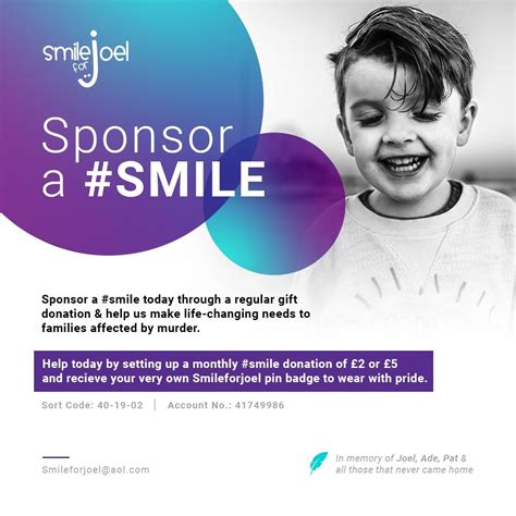 Smileforjoel Our Charity Events