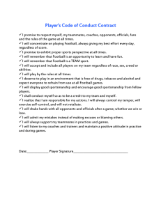 Sport Parent Code Of Conduct Bloomington Cardinals Youth Football Sport Parent Code Of Conduct Bloomington Cardinals Youth Football